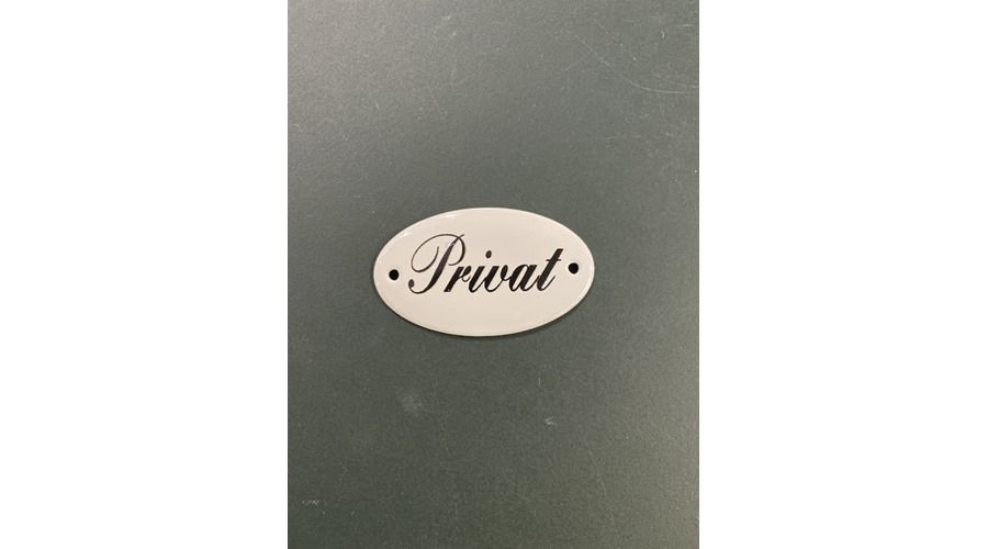 Emaljeskilt, privat